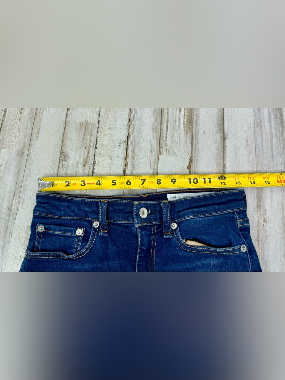 Rag & Bone Cate Ankle Skinny 25 (26x27) Blue Mid-Rise Jeans - Picture 7 of 11
